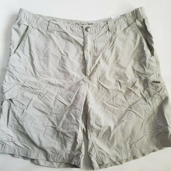 Tan Hiking Camping Cargo Shorts Am4084 